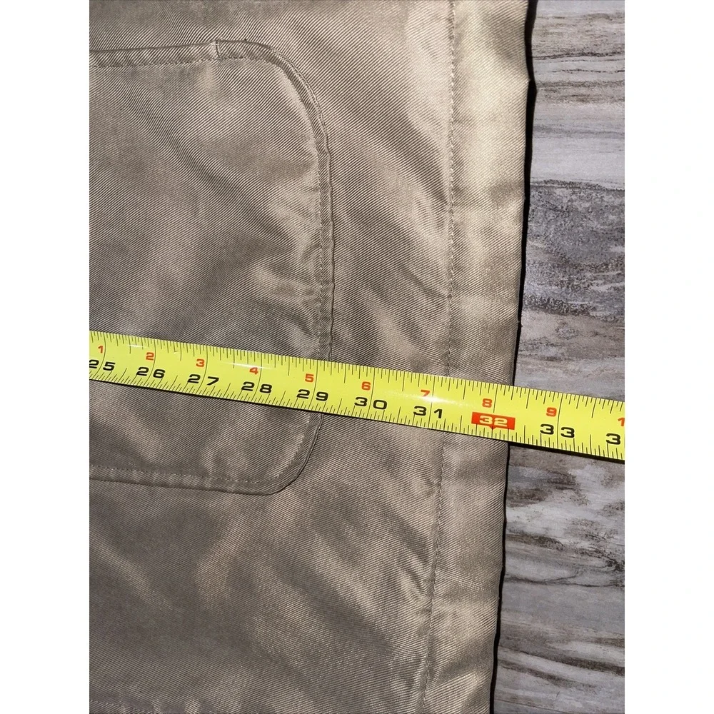 Botany 500 Men's Large Tan Casual Coat Jacket Button Up Quilted Lining Soft